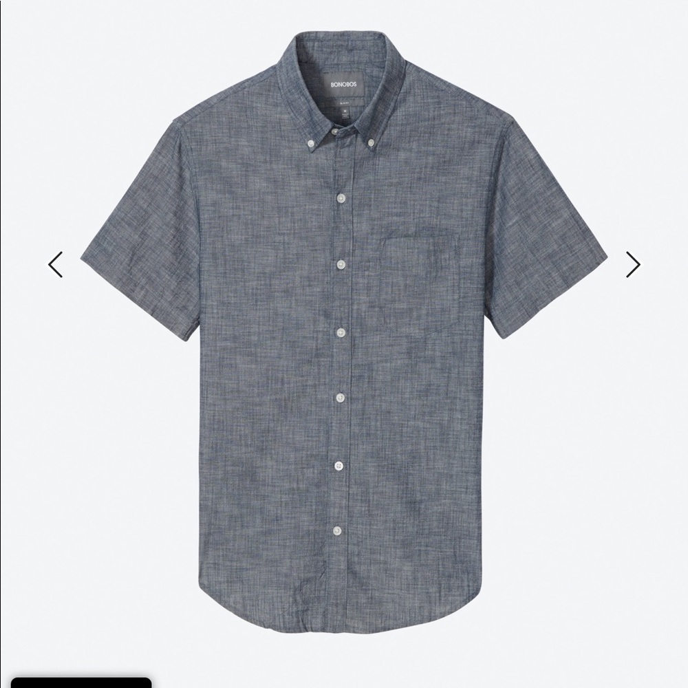 2 NWT Bonobos Riviera Short Sleeve Shirts XS Tailored Fit